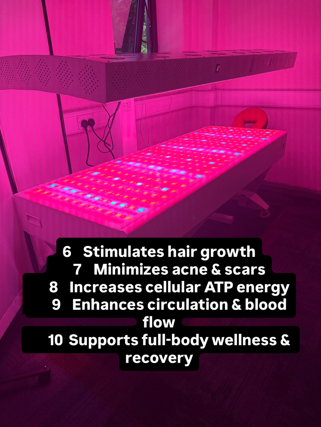 Clinical 10-Wavelength Full Spectrum Red Light Therapy Bed – Full Body Top & Bottom | High Power